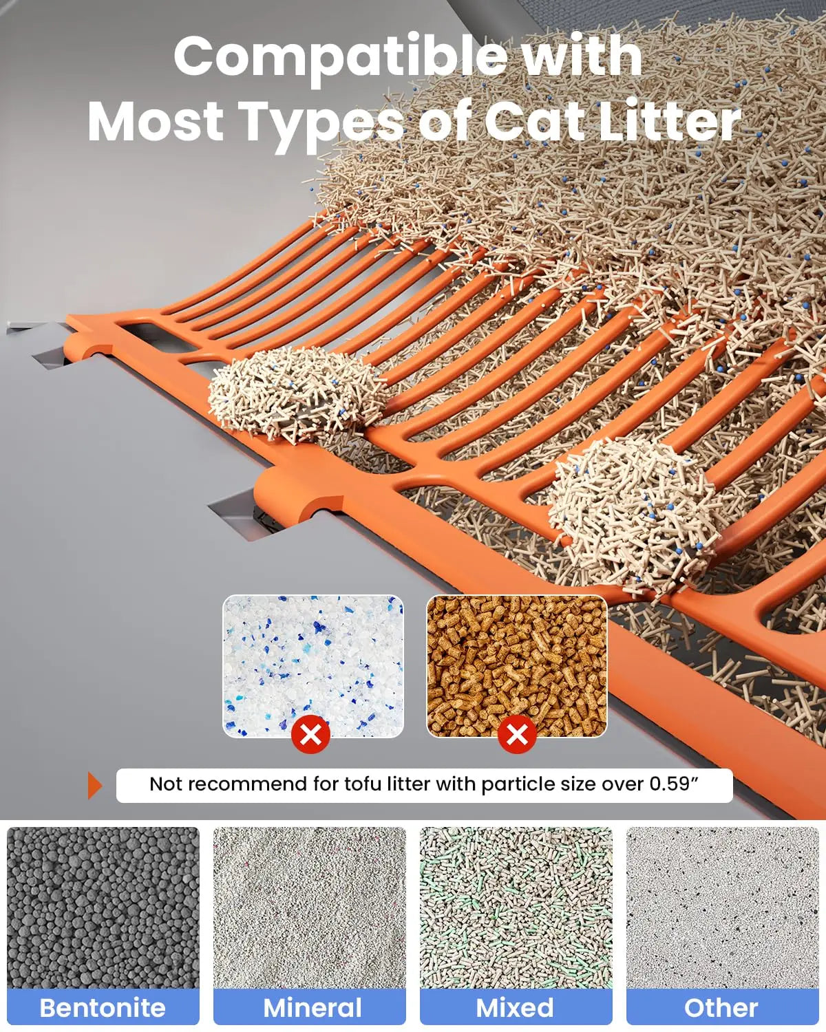 Automatic Cat Litter Box, Electric Large Open-Top Self Cleaning Litter Box for Multiple Cats, Smart APP Control,, Customized