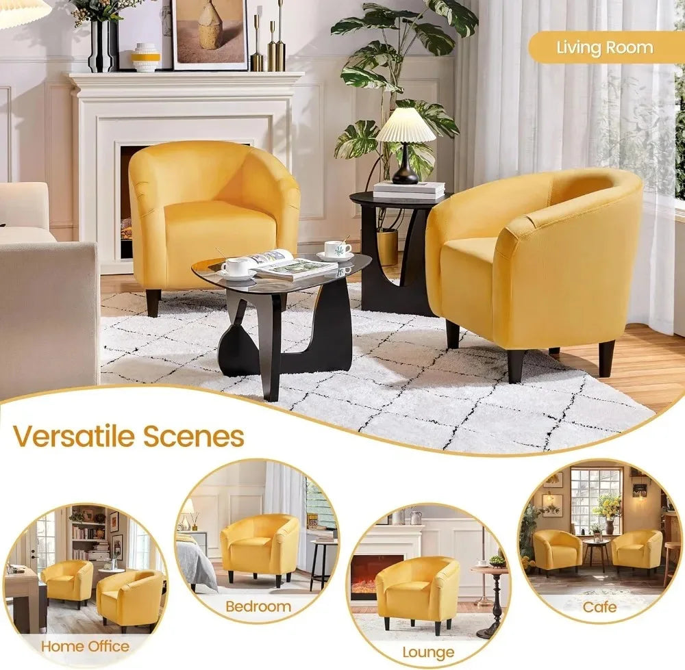 Barrel Chair, Boucle Fabric Club Chair, Furry Sherpa Elegant Armchair with Cozy Soft Padded, Suitable for Living Room Bedroom