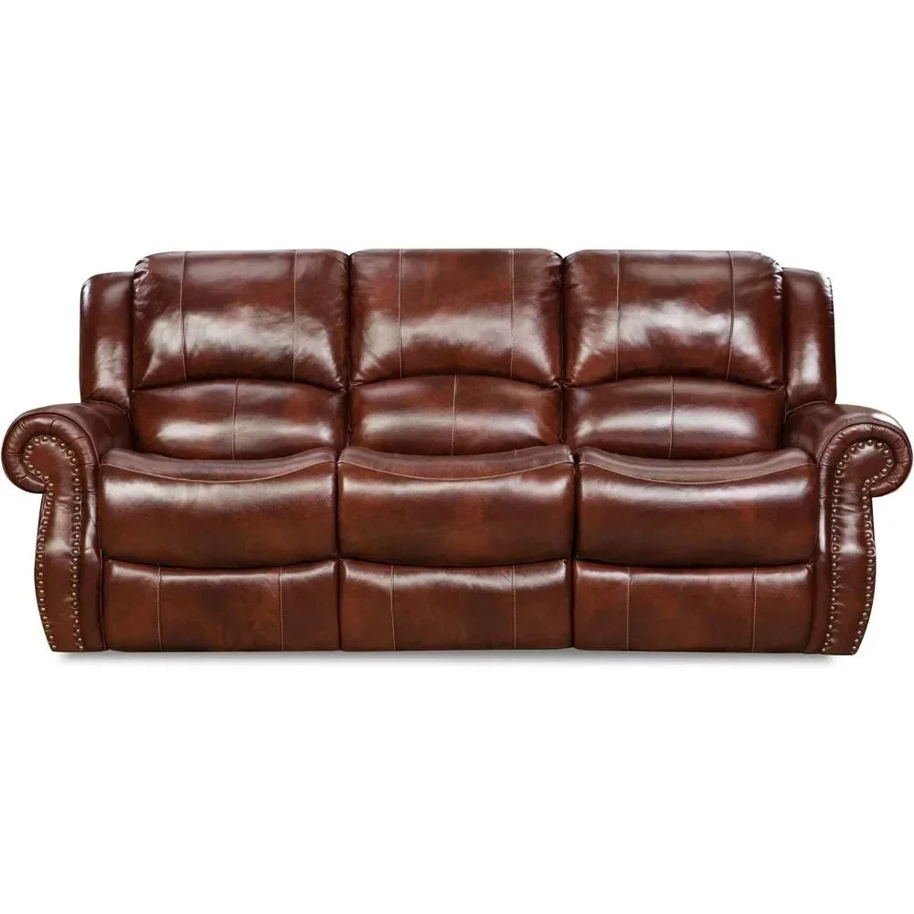 Hot salesCambridge Telluride 3 Piece Indoor Furniture Set with Deep Seating Double Reclining Sofa, Console Loveseat, and Rocker