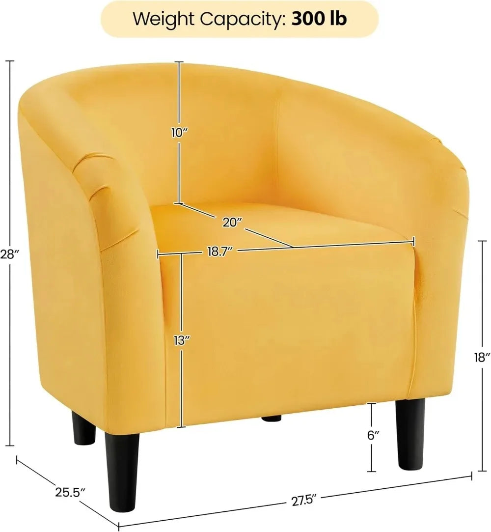 Barrel Chair, Boucle Fabric Club Chair, Furry Sherpa Elegant Armchair with Cozy Soft Padded, Suitable for Living Room Bedroom
