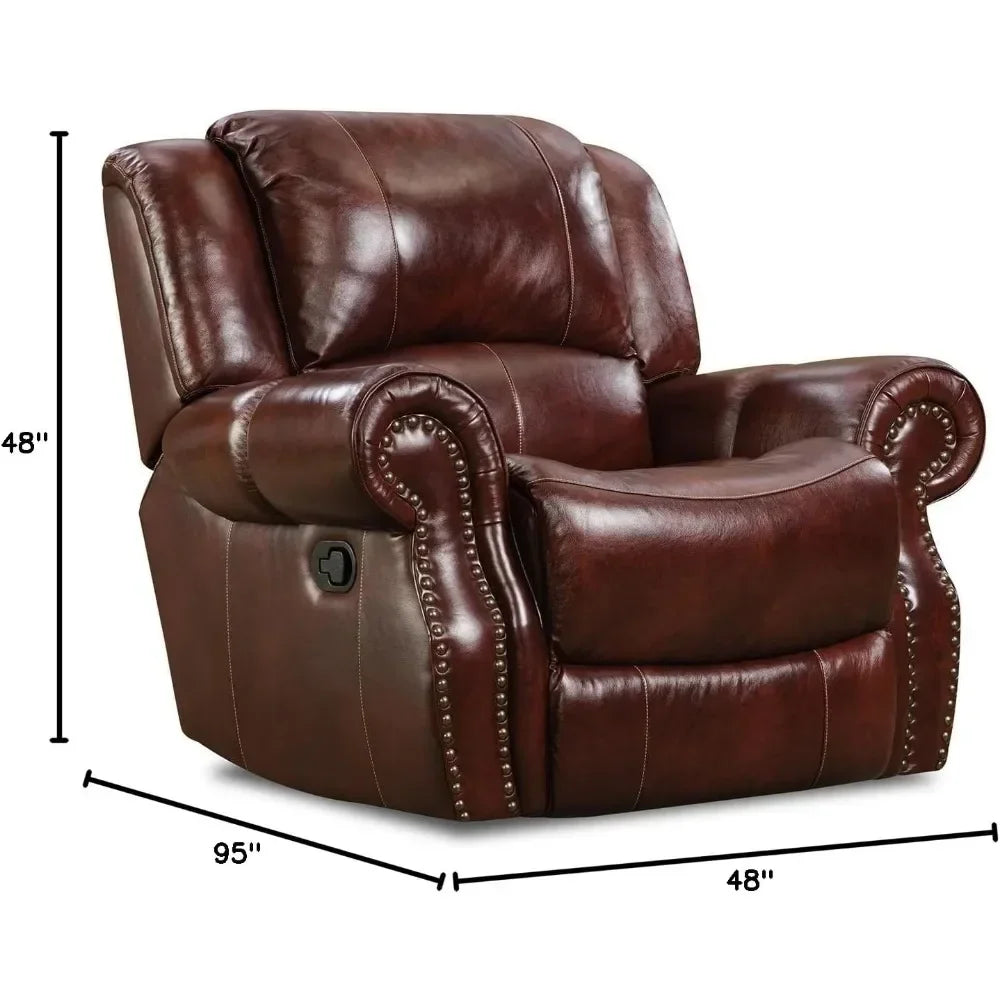 Hot salesCambridge Telluride 3 Piece Indoor Furniture Set with Deep Seating Double Reclining Sofa, Console Loveseat, and Rocker